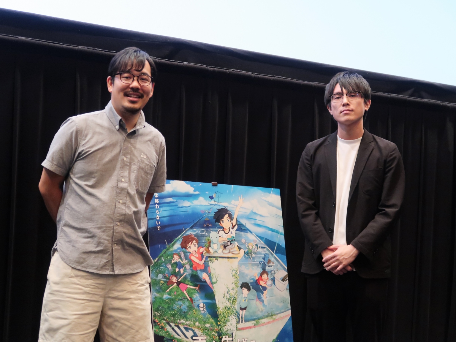 スタジオコロリドの石田祐康監督が雨男を告白？『雨を告げる漂流団地』舞台挨拶で | シネマピープルプレス