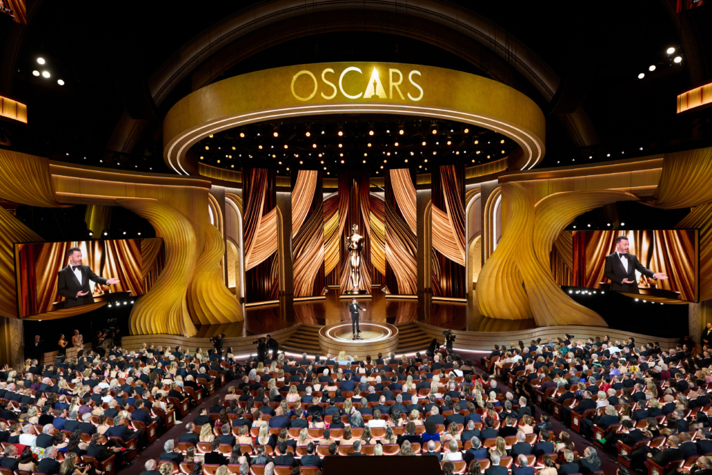 Jimmy Kimmel hosts the live ABC telecast of the 96th Oscars® at the Dolby® Theatre at Ovation Hollywood on Sunday, March 10, 2024.