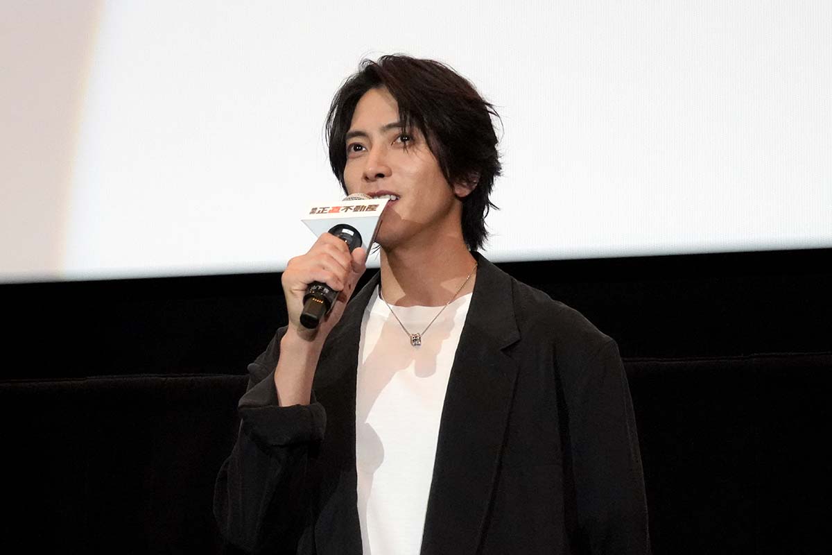 映画『正直不動産』に主演した山下智久さん名古屋舞台挨拶で
